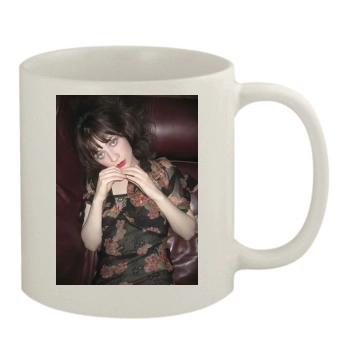 Zooey Deschanel 11oz White Mug