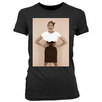 Imany Women's Junior Cut Crewneck T-Shirt