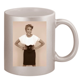 Imany 11oz Metallic Silver Mug