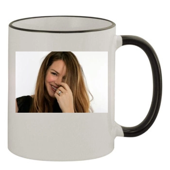 Jacinda Barrett 11oz Colored Rim & Handle Mug