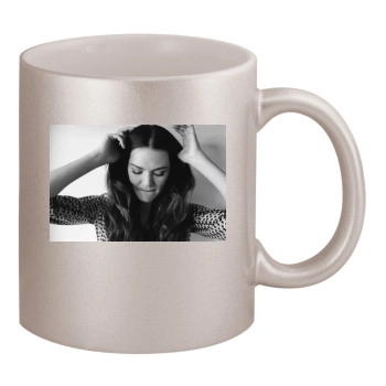 Jacinda Barrett 11oz Metallic Silver Mug