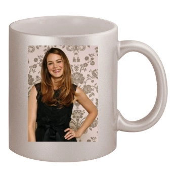 Jacinda Barrett 11oz Metallic Silver Mug