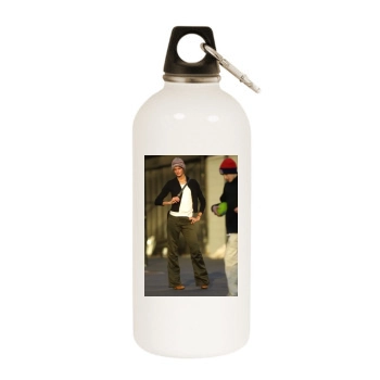 Jacquetta Wheeler White Water Bottle With Carabiner