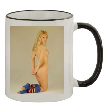 Jakki Degg 11oz Colored Rim & Handle Mug