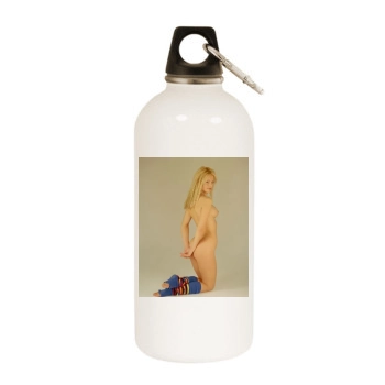 Jakki Degg White Water Bottle With Carabiner