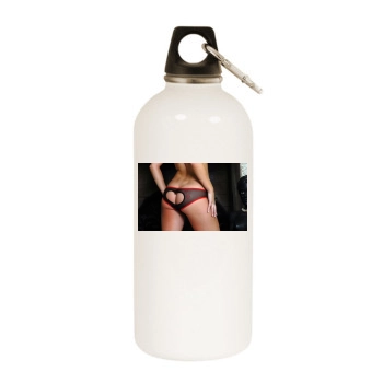 Jakki Degg White Water Bottle With Carabiner