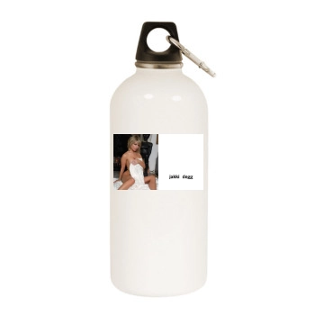 Jakki Degg White Water Bottle With Carabiner