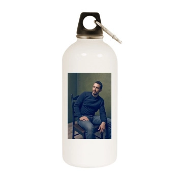 James Franco White Water Bottle With Carabiner