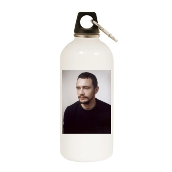 James Franco White Water Bottle With Carabiner