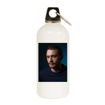 James Franco White Water Bottle With Carabiner