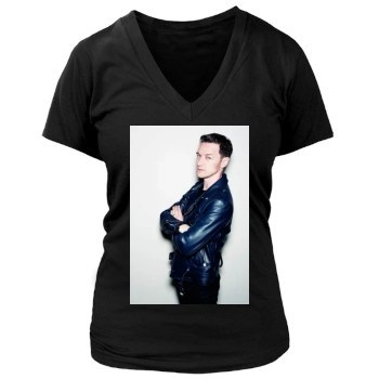 James Mcavoy Women's Deep V-Neck TShirt