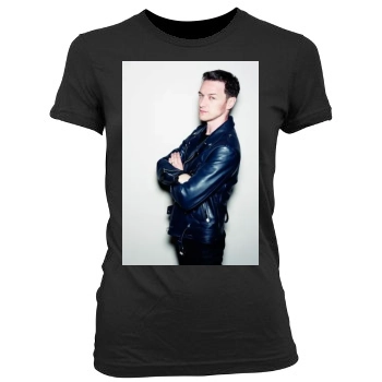 James Mcavoy Women's Junior Cut Crewneck T-Shirt