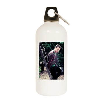 James Mcavoy White Water Bottle With Carabiner