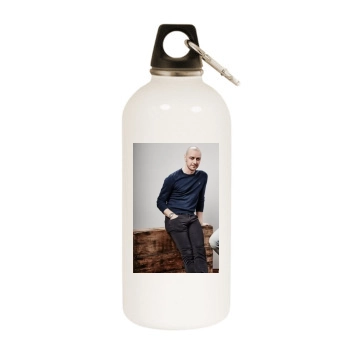 James Mcavoy White Water Bottle With Carabiner