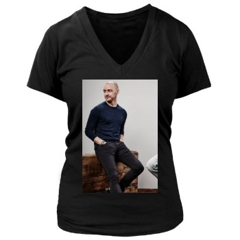 James Mcavoy Women's Deep V-Neck TShirt