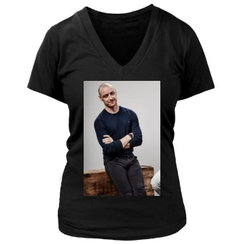 James Mcavoy Women's Deep V-Neck TShirt