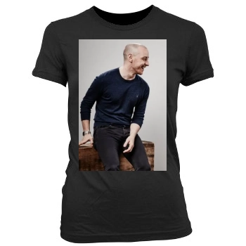 James Mcavoy Women's Junior Cut Crewneck T-Shirt