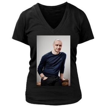 James Mcavoy Women's Deep V-Neck TShirt