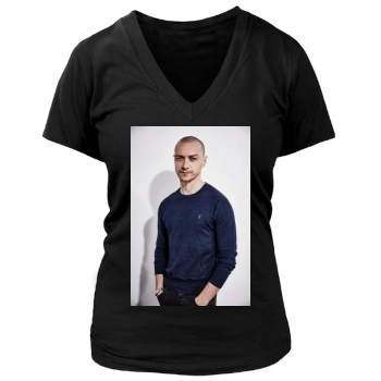 James Mcavoy Women's Deep V-Neck TShirt