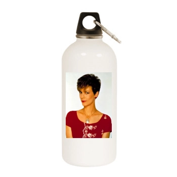 Jamie Lee Curtis White Water Bottle With Carabiner