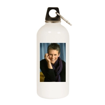 Jamie Lee Curtis White Water Bottle With Carabiner