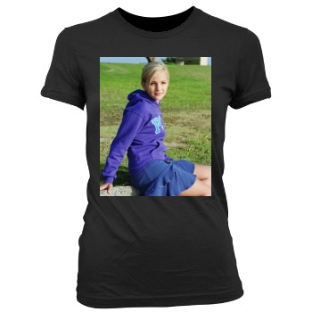 Jamie Lynn Spears Women's Junior Cut Crewneck T-Shirt