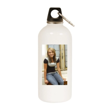 Jamie Lynn Spears White Water Bottle With Carabiner