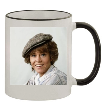 Jane Fonda 11oz Colored Rim & Handle Mug