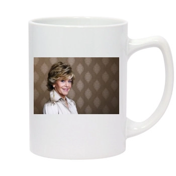 Jane Fonda 14oz White Statesman Mug