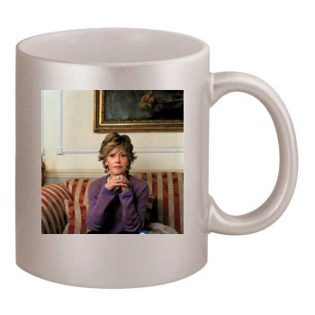 Jane Fonda 11oz Metallic Silver Mug