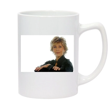 Jane Fonda 14oz White Statesman Mug