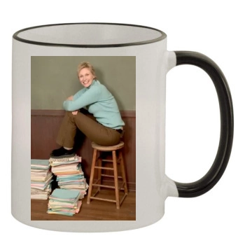 Jane Lynch 11oz Colored Rim & Handle Mug