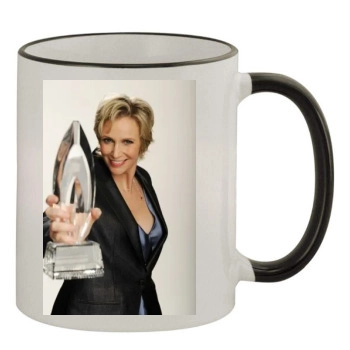 Jane Lynch 11oz Colored Rim & Handle Mug