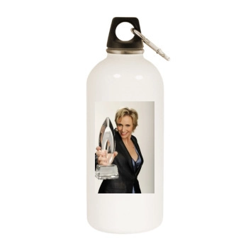 Jane Lynch White Water Bottle With Carabiner