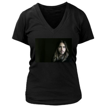 Jared Leto Women's Deep V-Neck TShirt