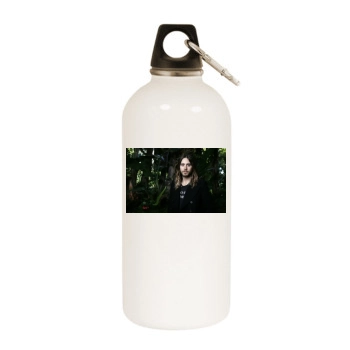 Jared Leto White Water Bottle With Carabiner