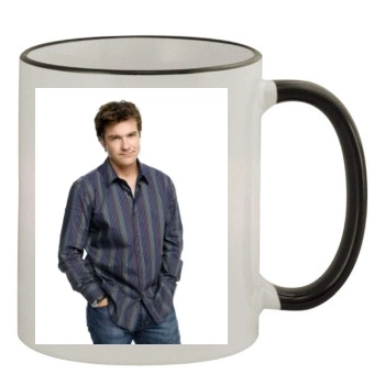 Jason Bateman 11oz Colored Rim & Handle Mug