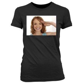 Jayma Mays Women's Junior Cut Crewneck T-Shirt