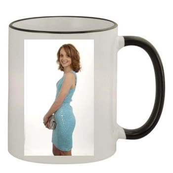 Jayma Mays 11oz Colored Rim & Handle Mug