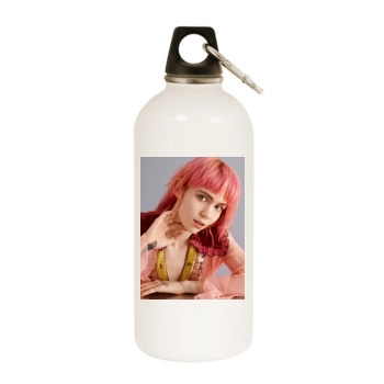 Grimes White Water Bottle With Carabiner