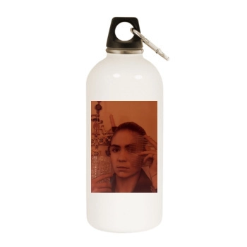 Grimes White Water Bottle With Carabiner