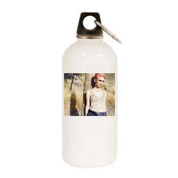 Grimes White Water Bottle With Carabiner