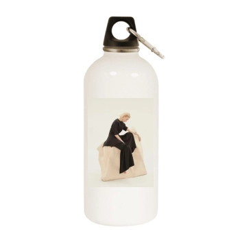 Grimes White Water Bottle With Carabiner