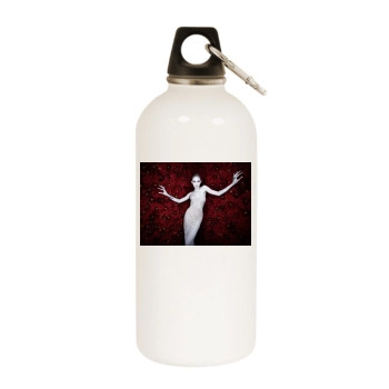 Grimes White Water Bottle With Carabiner