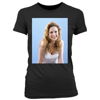 Jenna Fischer Women's Junior Cut Crewneck T-Shirt