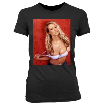 Jenna Jameson Women's Junior Cut Crewneck T-Shirt