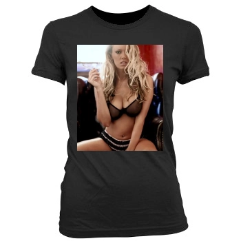 Jenna Jameson Women's Junior Cut Crewneck T-Shirt