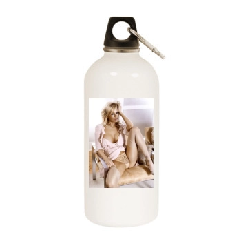 Jenna Jameson White Water Bottle With Carabiner