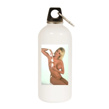 Jenna Jameson White Water Bottle With Carabiner