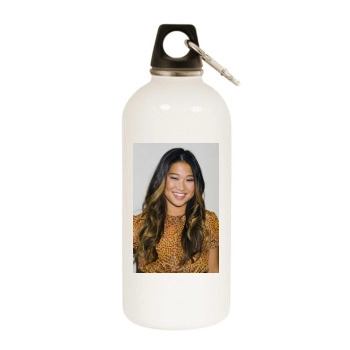 Jenna Ushkowitz White Water Bottle With Carabiner